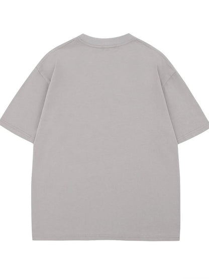 Men's Graphic Round Neck Oversized T-Shirt – men's bold Y2K streetwear graphic tee, product image 4