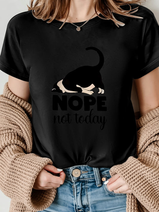 Cow Black Backgroundstylish Printed T-Shirts for Women. Casual And Sporty Round-Neck Short-Sleeved Tops. Spring And Summer Women'S Casual Short-Sleeved T-Shirts.