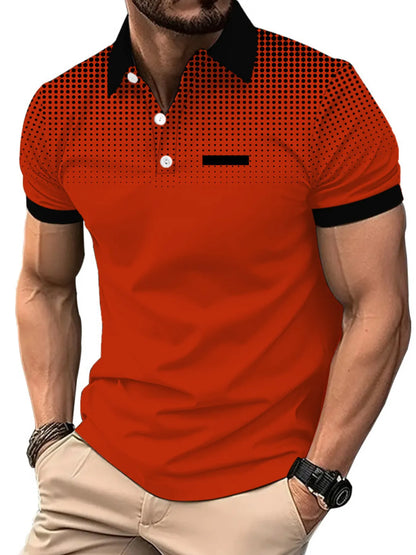 Men's Button Detail Short Sleeve Polo Shirt - White