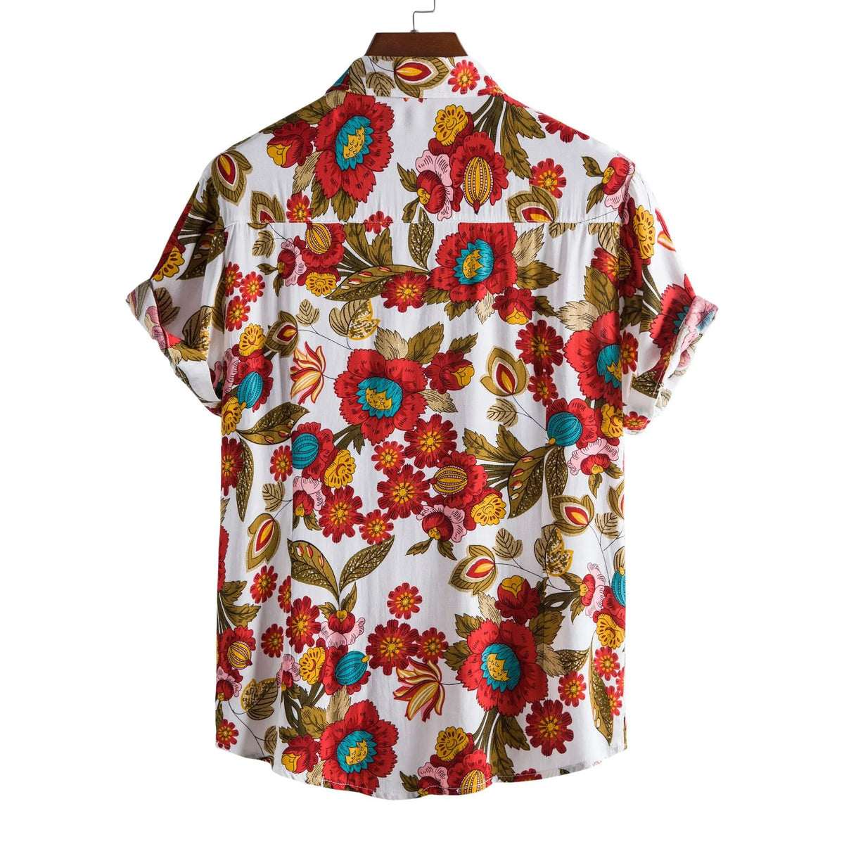 Men's Button Down Tropical Floral Shirt | DCDesigns