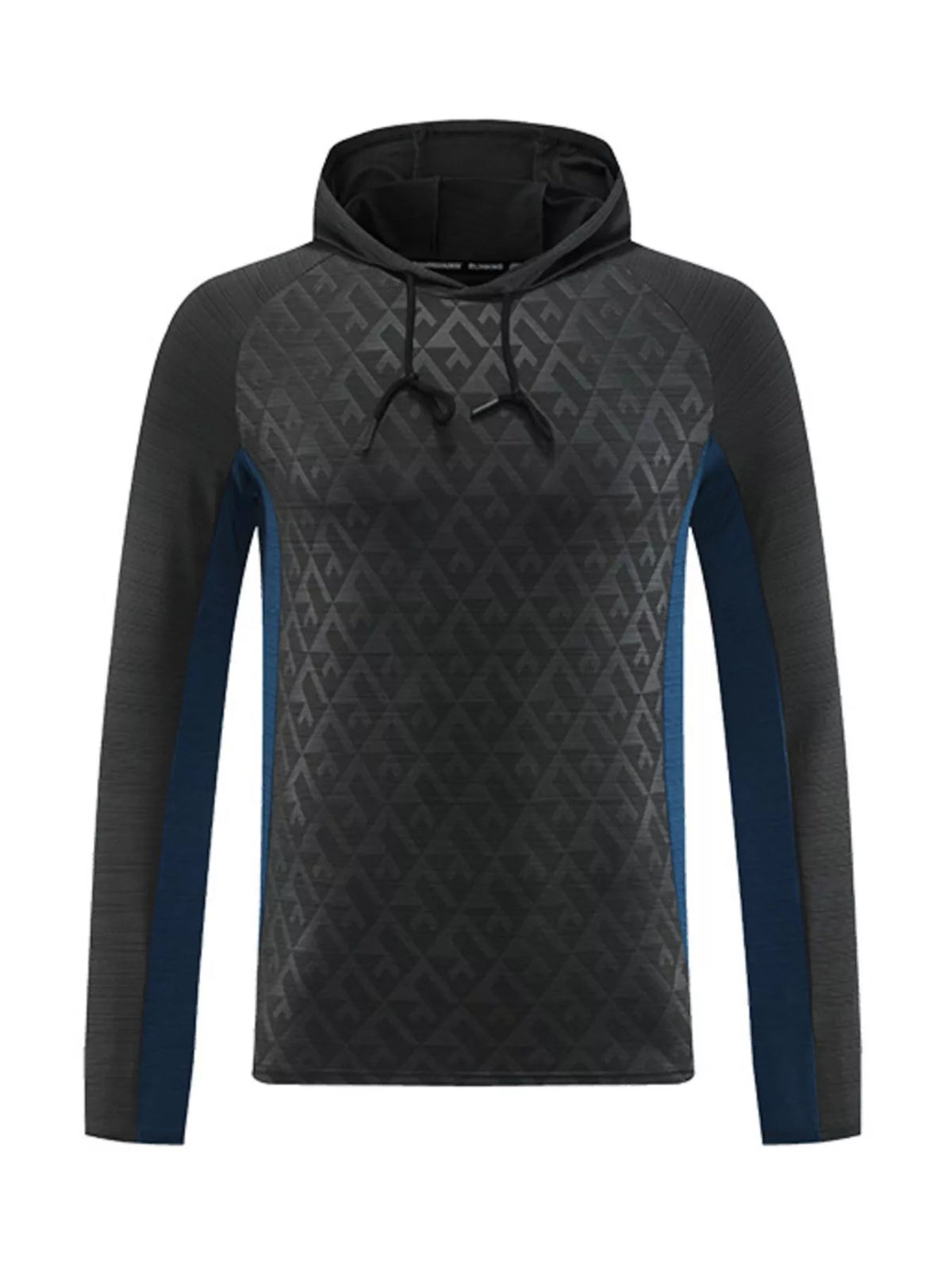 Men's Plus Size Raglan Sleeve Athletic Fit Hoodie - DCDesigns mens casual hoodie product view
