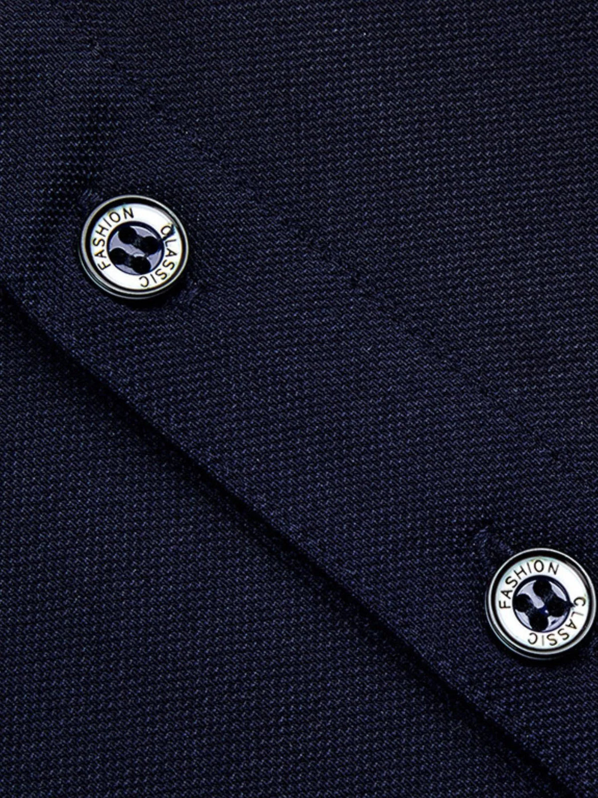 Men's Embroidered Short Sleeve Polo Shirt - Navy