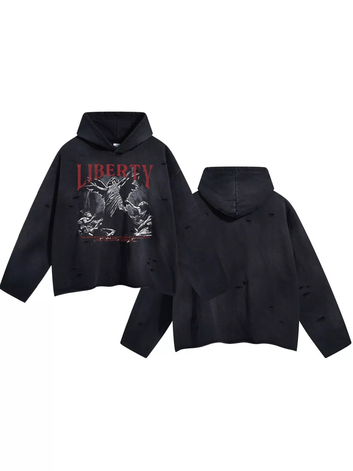Men's Graphic Long Sleeve Hoodie - DCDesigns mens casual hoodie product view