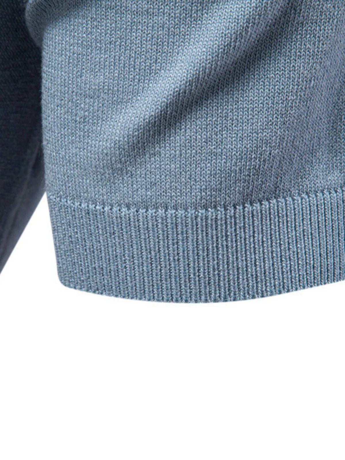 Men's Color Block Short Sleeve Knit Polo Shirt - Navy
