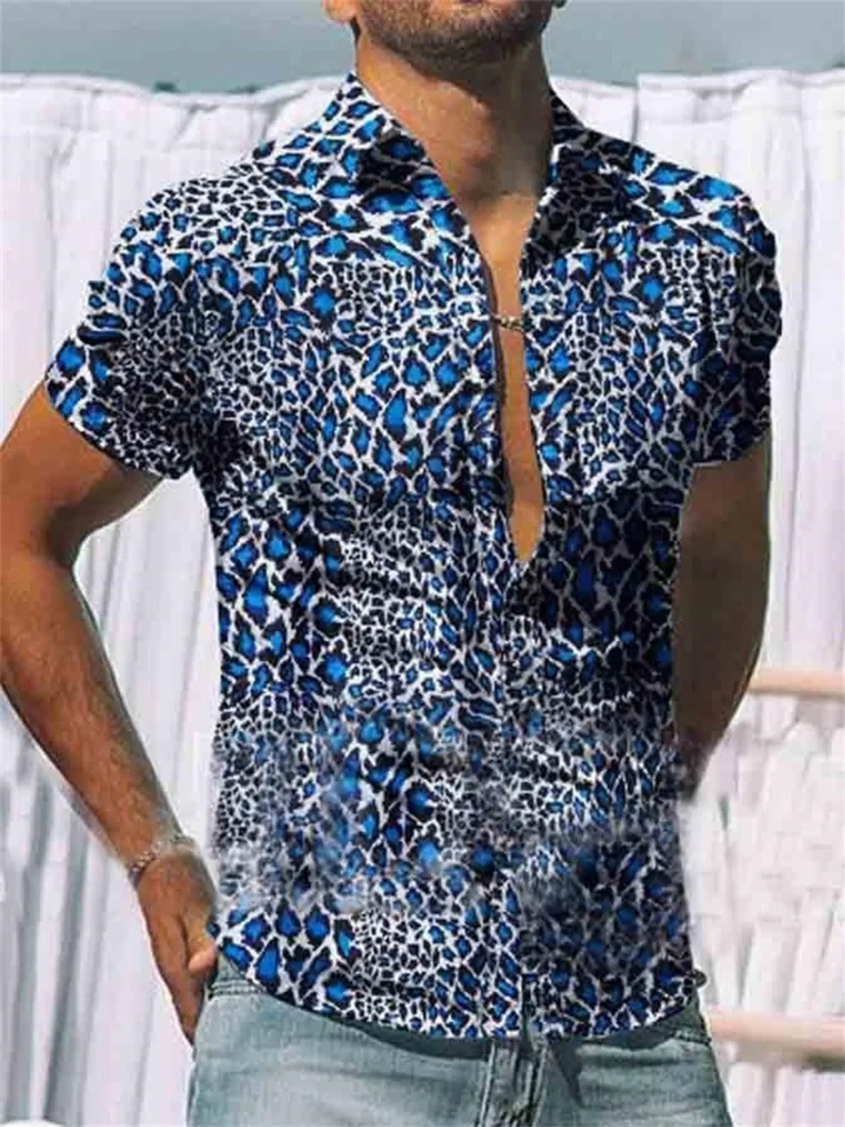 Men's Printed Short Sleeve Shirt | DCDesigns