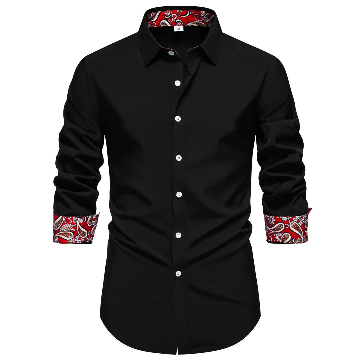 Men's Casual Button-Down Shirt with Cuff Detail | DCDesigns