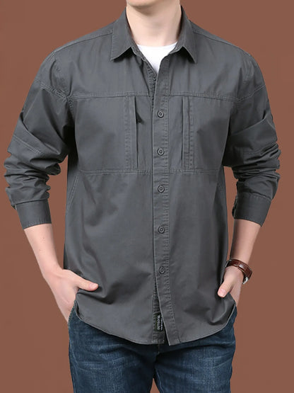 Men's Casual Long Sleeve Shirt | DCDesigns