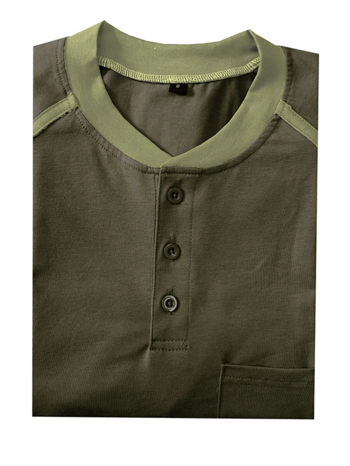 Men's Contrast Stitch Polo Shirt with Chest Pocket - White