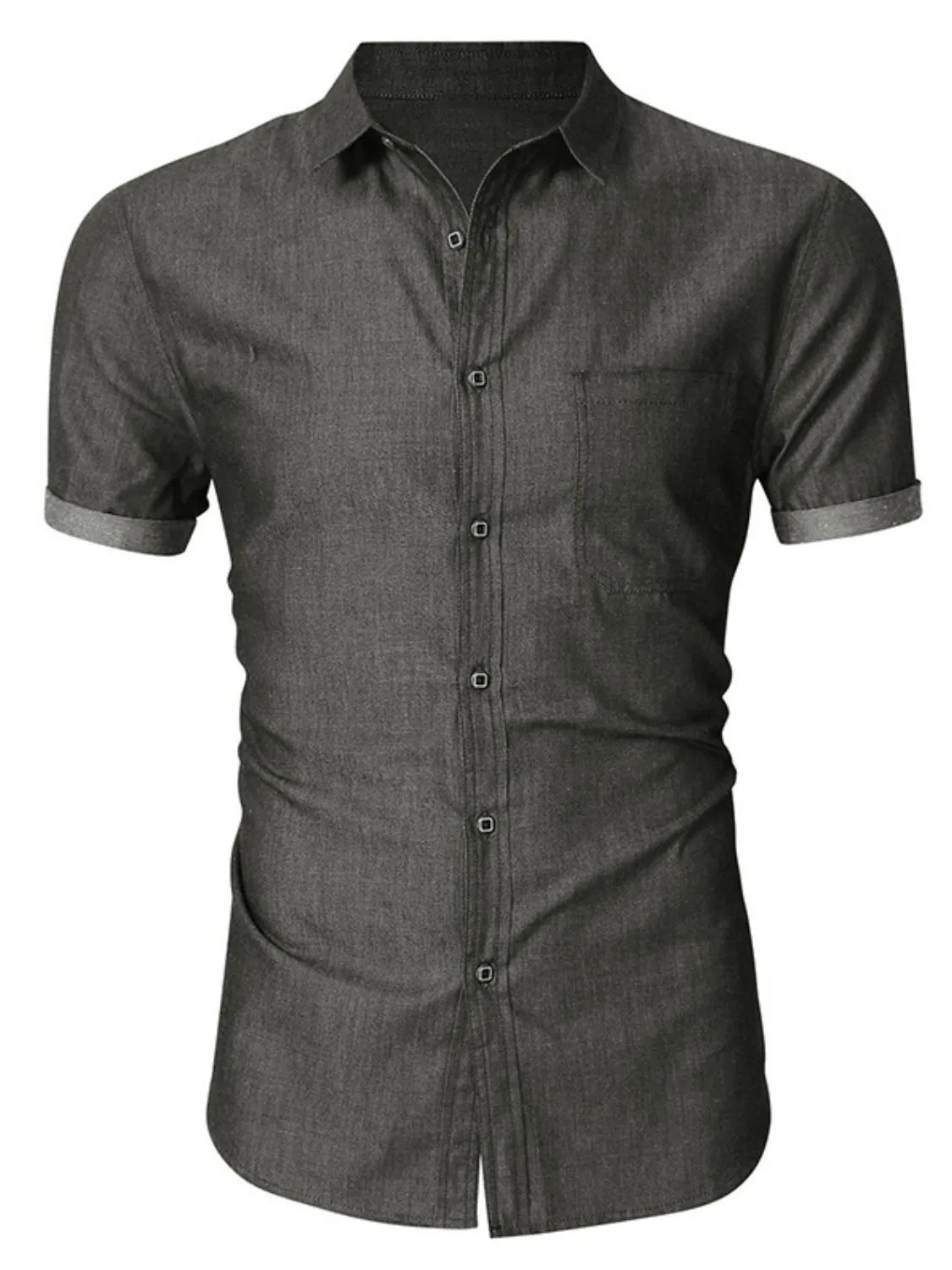 Men's Button-Up Short Sleeve Shirt | DCDesigns