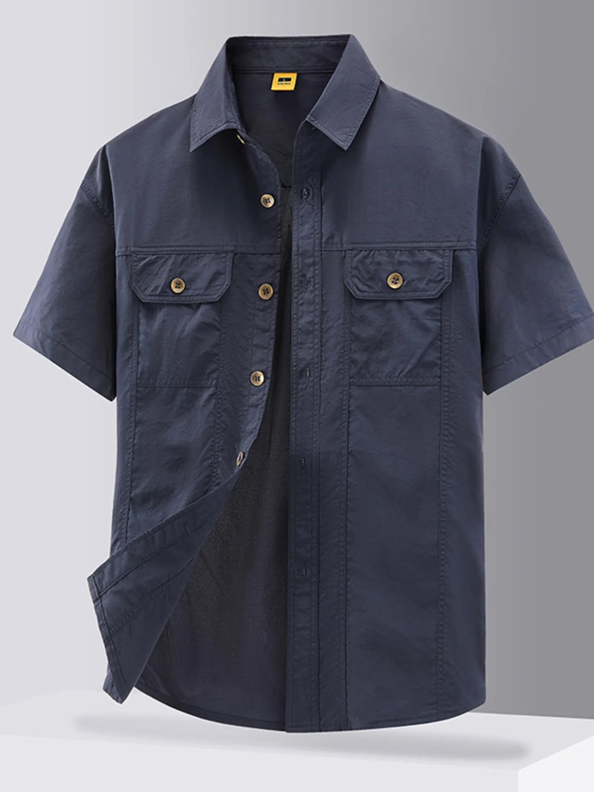 Men's Casual Short Sleeve Button-Down Shirt | DCDesigns
