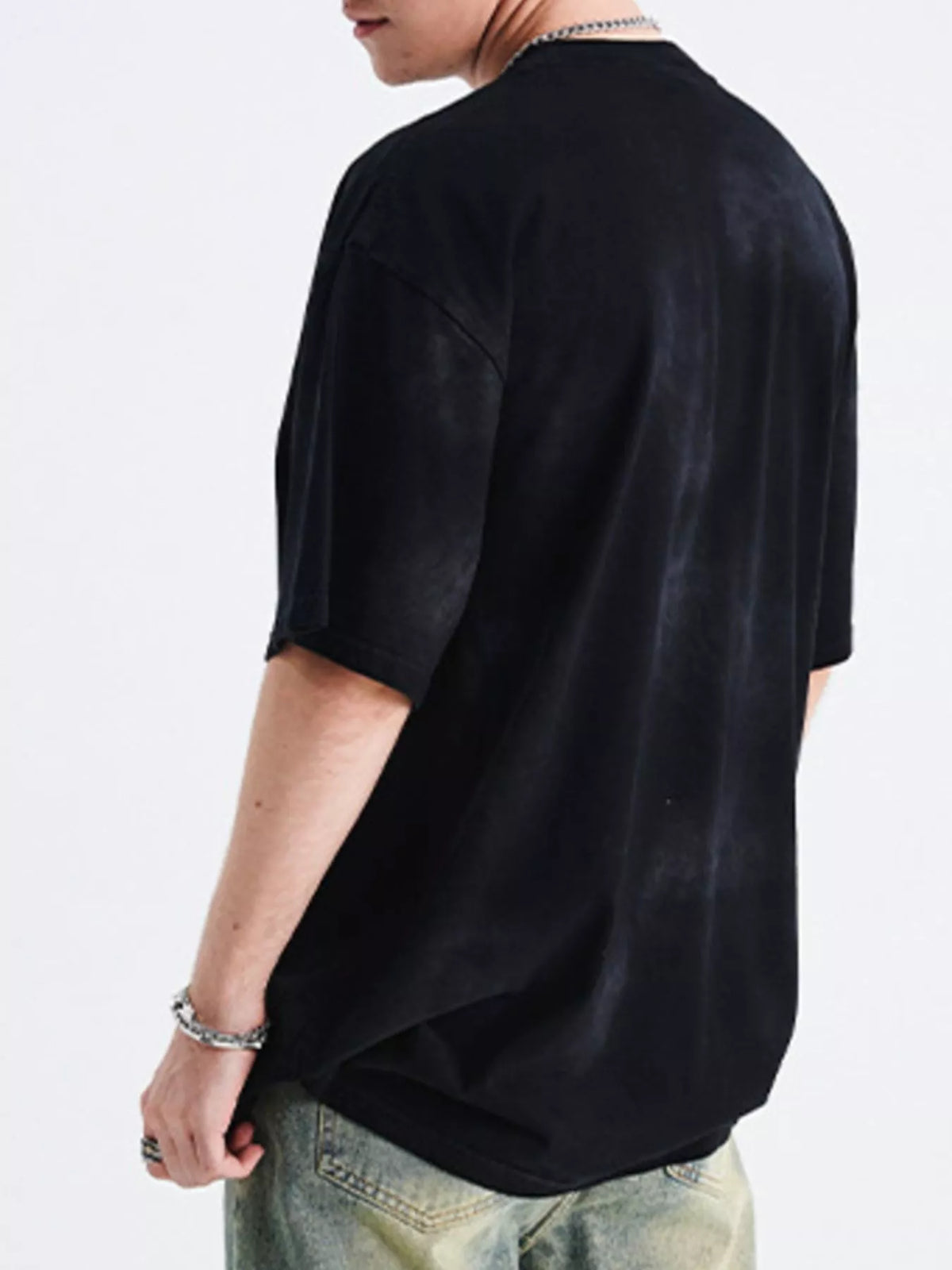 Men's oversized Men's Graphic Short Sleeve T-Shirt – men's bold Y2K streetwear graphic tee, product image 4