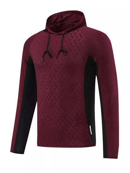 Men's Plus Size Raglan Sleeve Athletic Fit Hoodie - DCDesigns mens casual hoodie product view