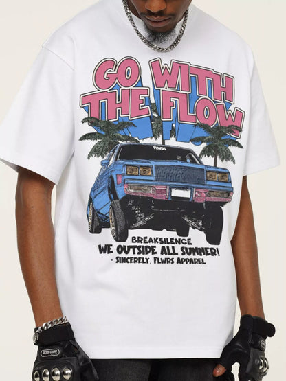 Men's Vintage Washed Graphic Oversized T-Shirt – men's bold Y2K streetwear graphic tee, product image 5