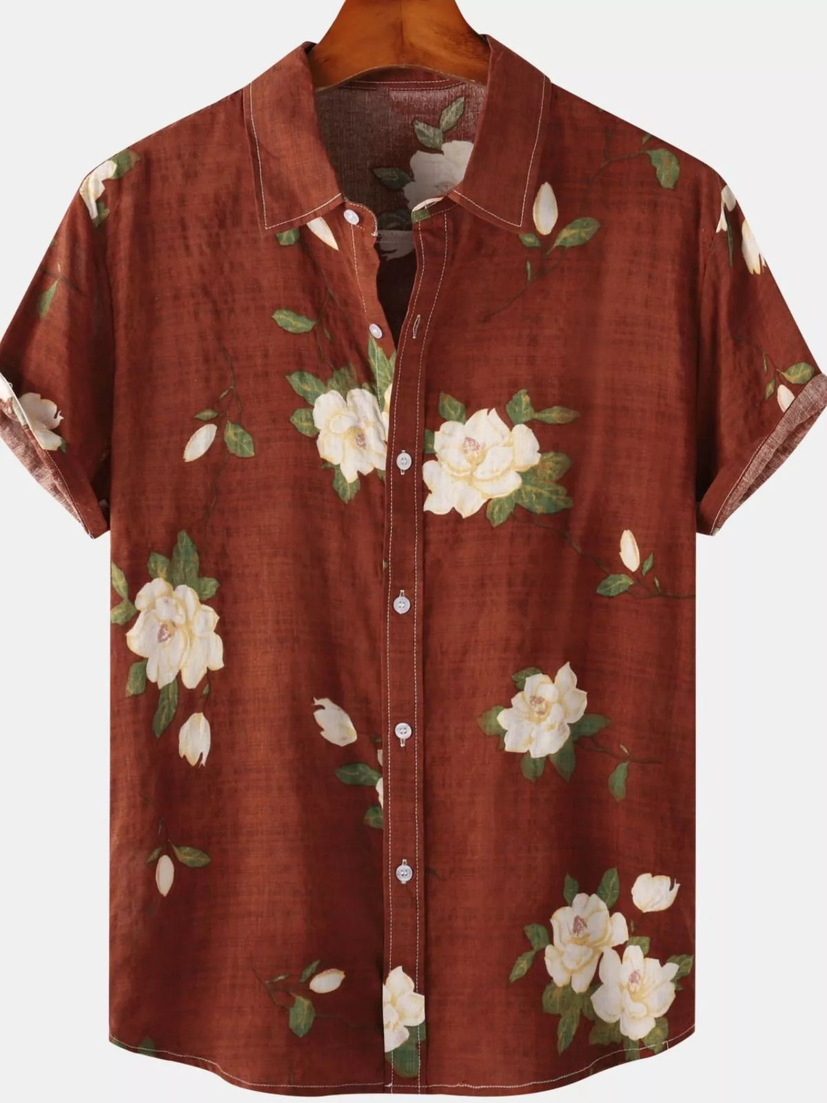 Men's Floral Print Short Sleeve Shirt | DCDesigns