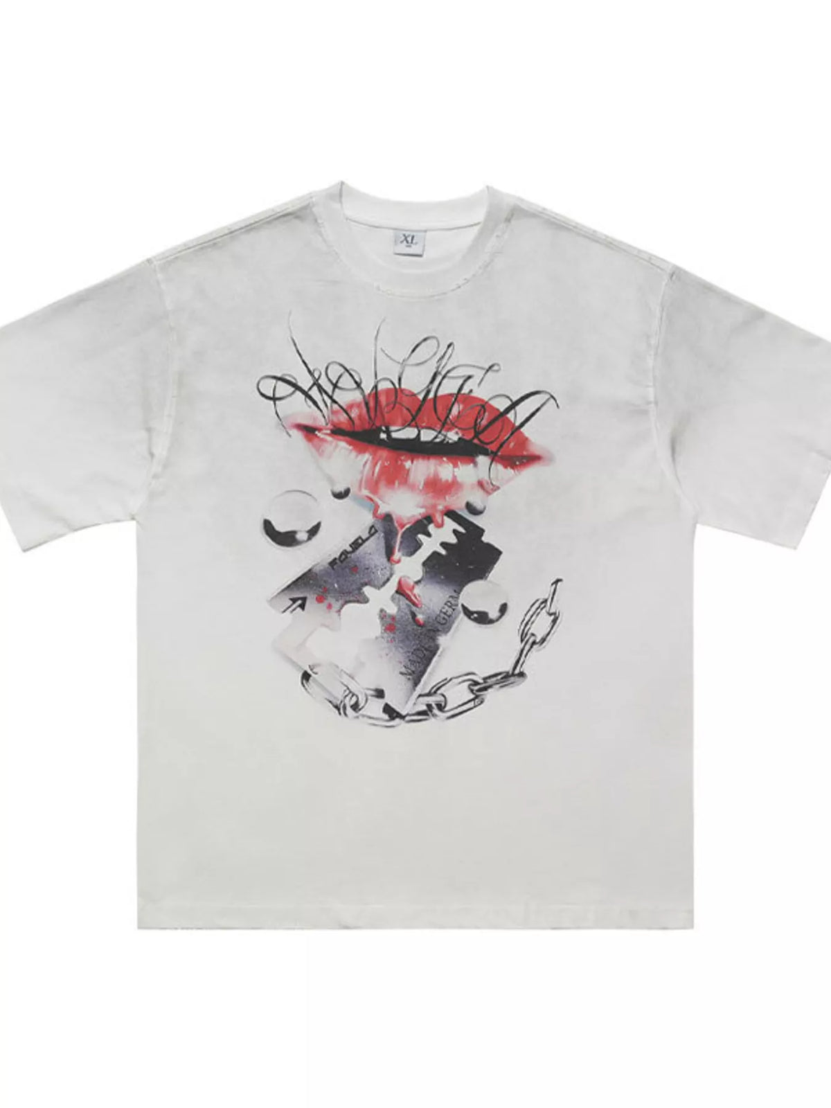 Men's oversized Men's Graphic Short Sleeve T-Shirt – men's bold Y2K streetwear graphic tee, product image 2
