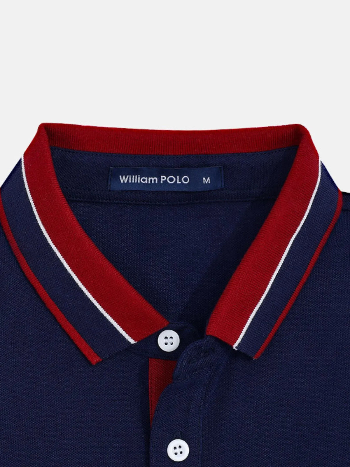 Men's Embroidered Short Sleeve Polo Shirt - White