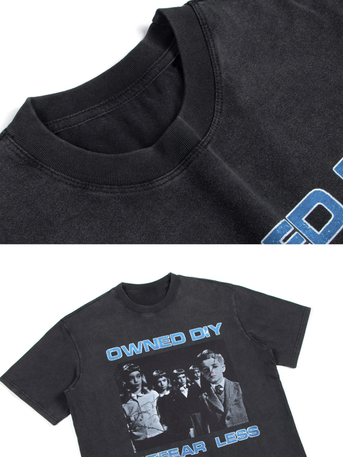 Men's Vintage Graphic Oversized T-Shirt – men's bold Y2K streetwear graphic tee, product image 6