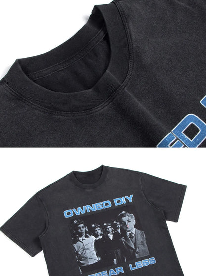 Men's Vintage Graphic Oversized T-Shirt – men's bold Y2K streetwear graphic tee, product image 6
