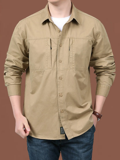 Men's Casual Long Sleeve Shirt | DCDesigns
