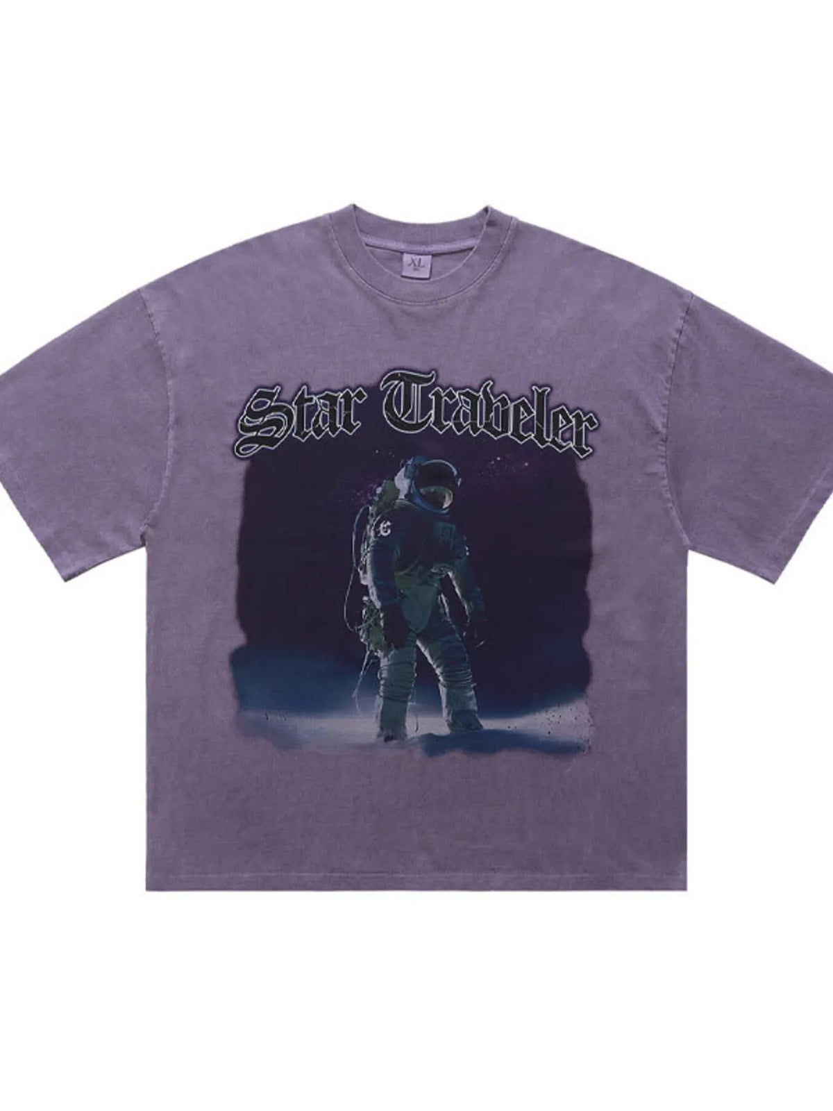 Men's Star Traveler Graphic Oversized T-Shirt – men's bold Y2K streetwear graphic tee, product image 5