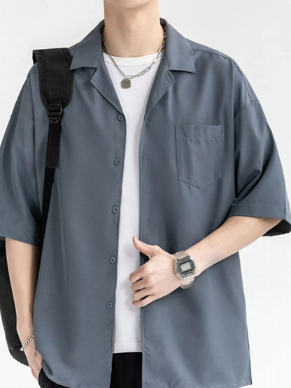 Men's Button-Up Half Sleeve Shirt | DCDesigns