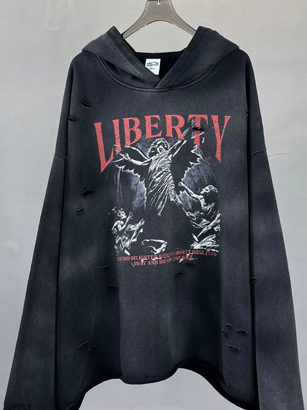 Men's Graphic Long Sleeve Hoodie - DCDesigns mens casual hoodie product view