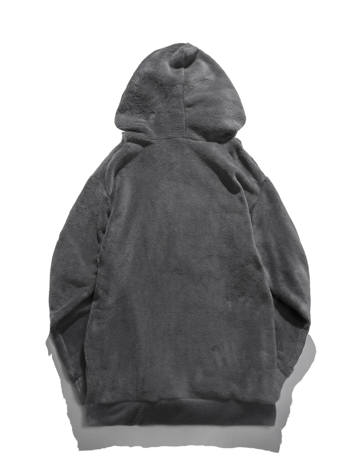 Men's Drawstring Long Sleeve Fleece Hoodie - DCDesigns mens casual hoodie product view