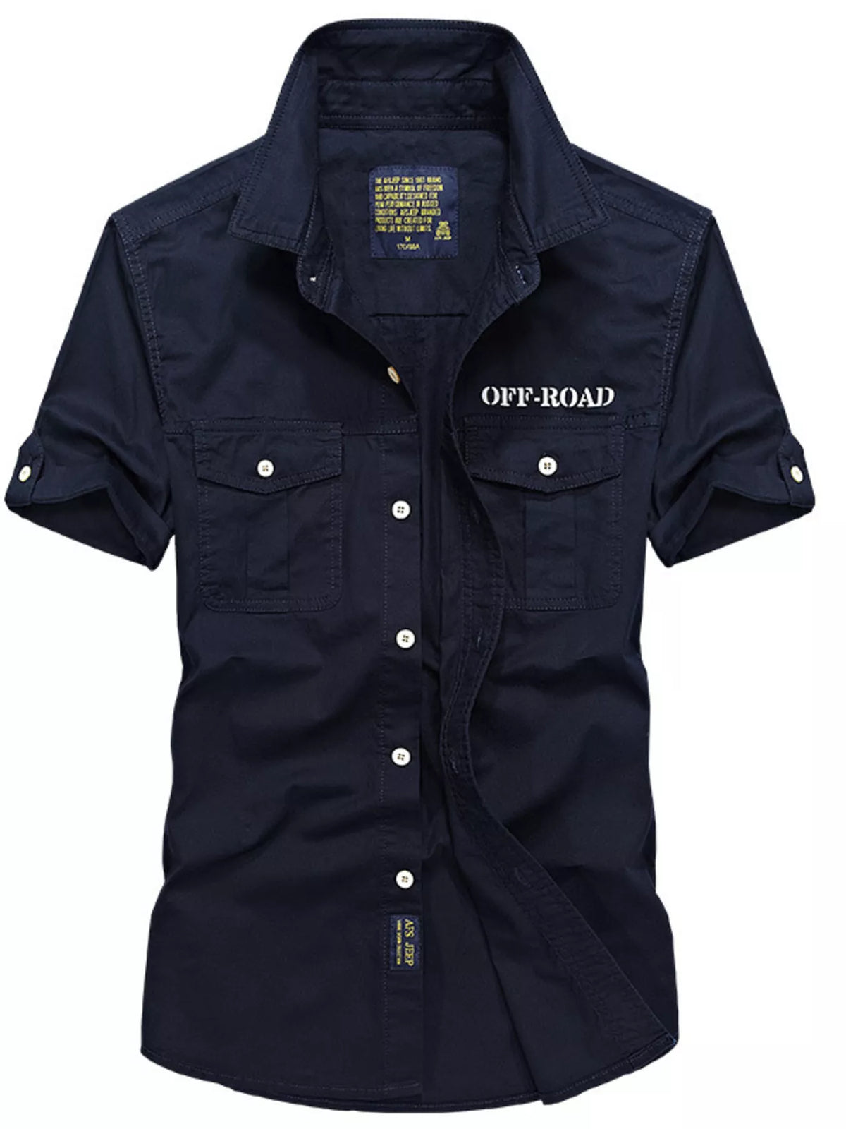 Men's Button-Up Short Sleeve Shirt | DCDesigns