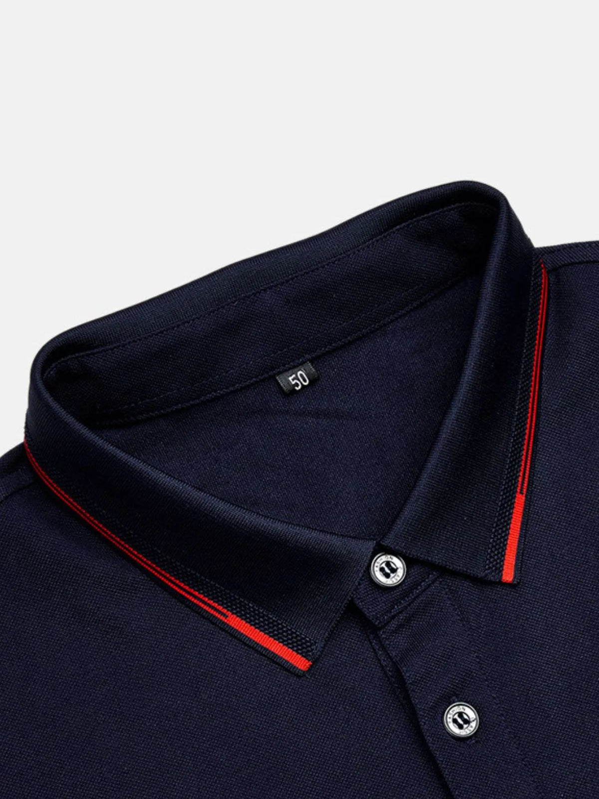 Men's Embroidered Short Sleeve Polo Shirt - Navy