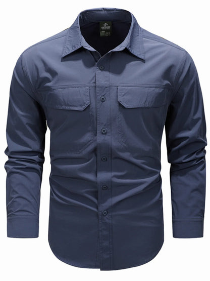 Men's Lightweight Button-Up Shirt | DCDesigns