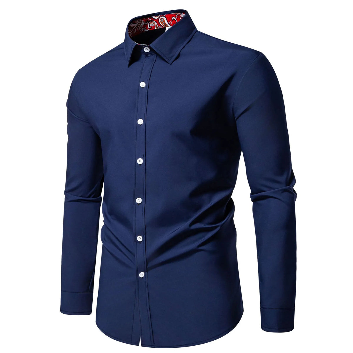 Men's Casual Button-Down Shirt with Cuff Detail | DCDesigns