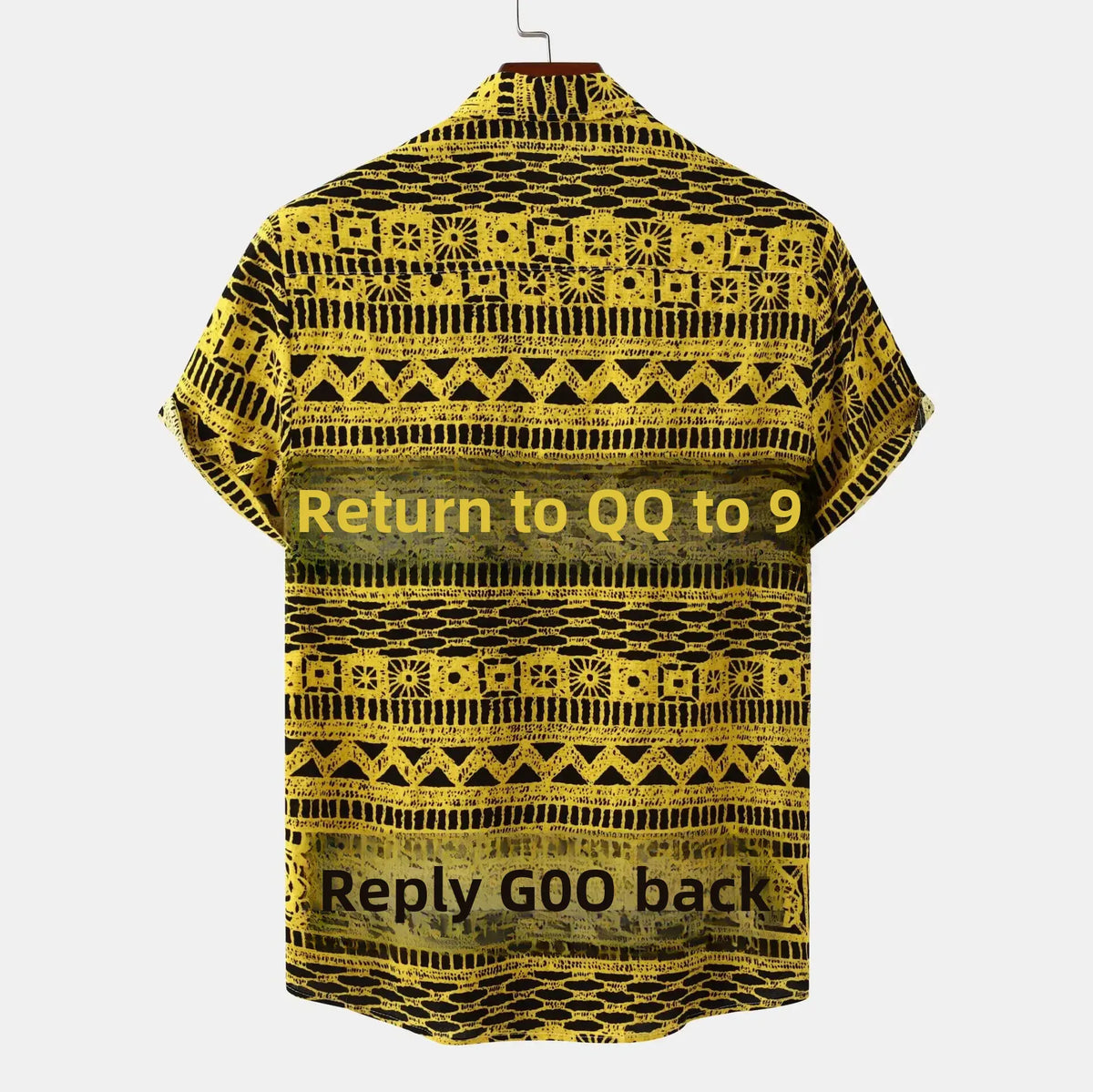 Men's Printed Button-Up Short Sleeve Shirt | DCDesigns