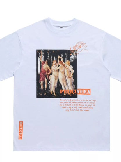 Men's oversized Men's Graphic Round Neck T-Shirt – men's bold Y2K streetwear graphic tee, product image 2