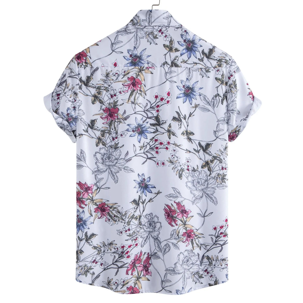 Men's Floral Print Short Sleeve Casual Shirt | DCDesigns