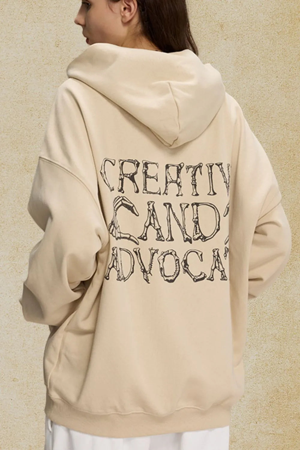Men's Graphic Long Sleeve Hoodie - DCDesigns mens casual hoodie product view