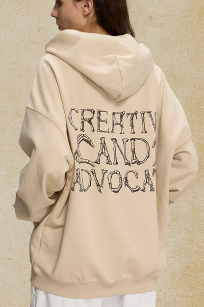 Men's Graphic Long Sleeve Hoodie - DCDesigns mens casual hoodie product view