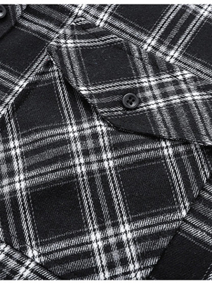 Men's Classic Plaid Button-Up Shirt | DCDesigns