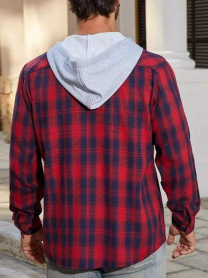 Men's Plaid Long Sleeve Shirt | DCDesigns
