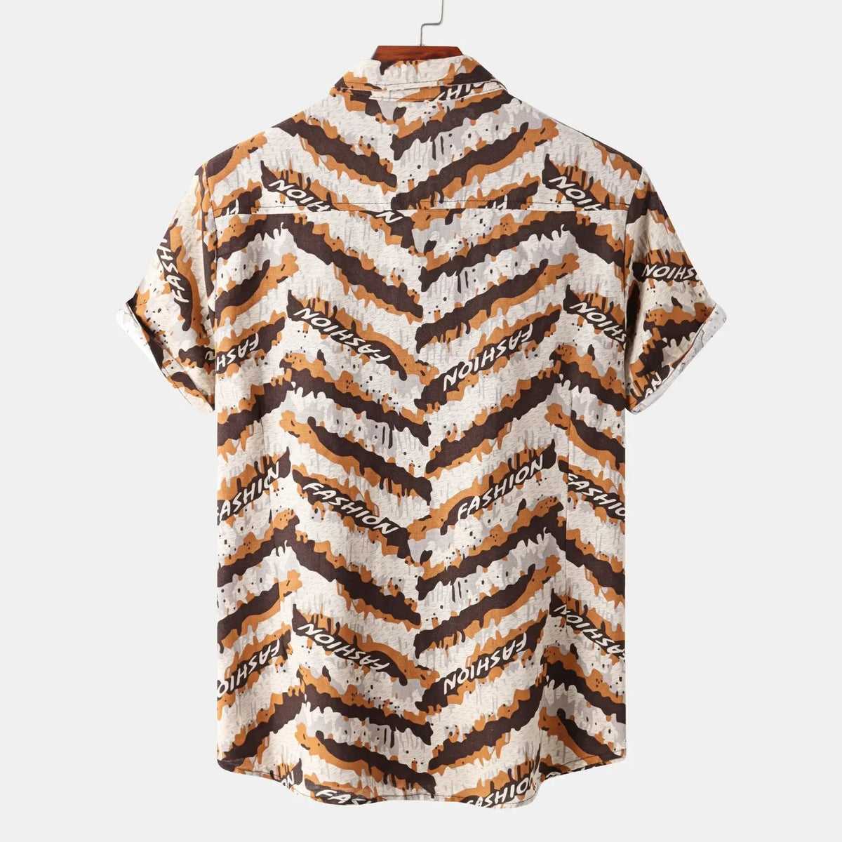 Men's Printed Button-Up Shirt | DCDesigns