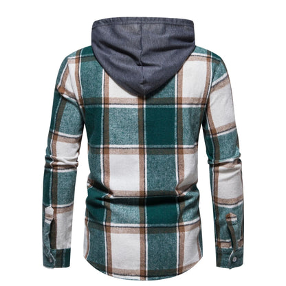 Men's Plaid Button-Up Shirt | DCDesigns