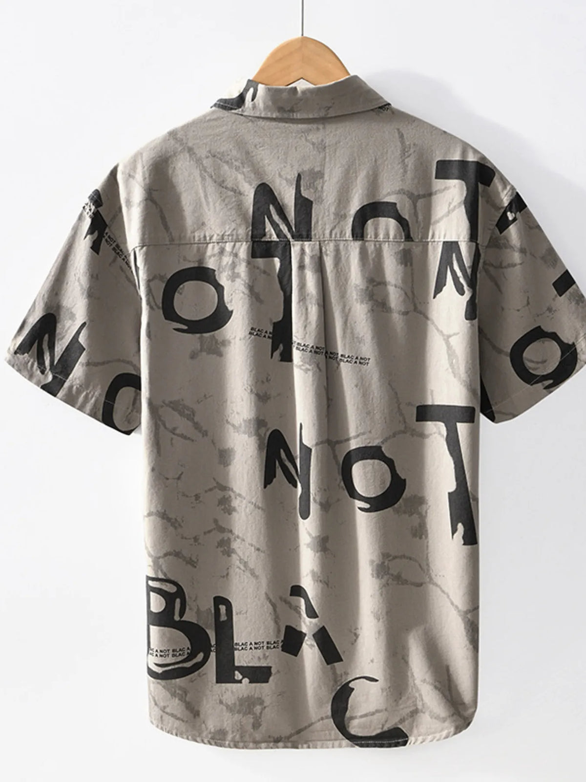 Men's Printed Button-Up Short Sleeve Shirt | DCDesigns