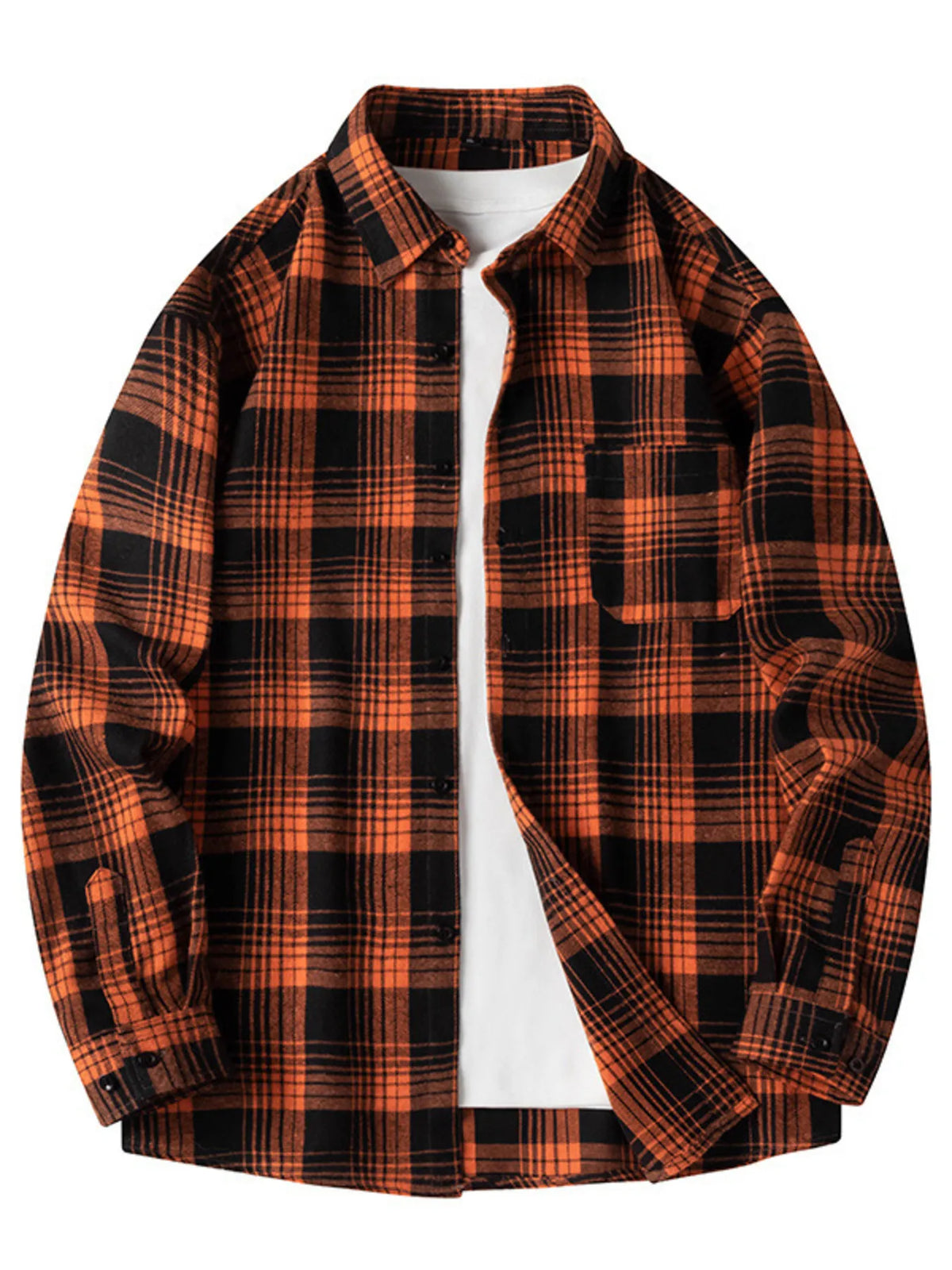 Men's Plaid Long Sleeve Shirt | DCDesigns