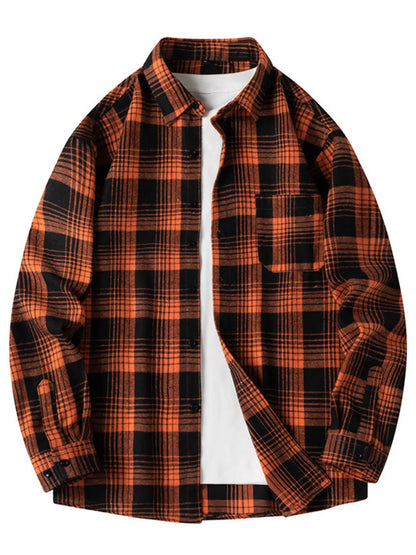 Men's Plaid Long Sleeve Shirt | DCDesigns