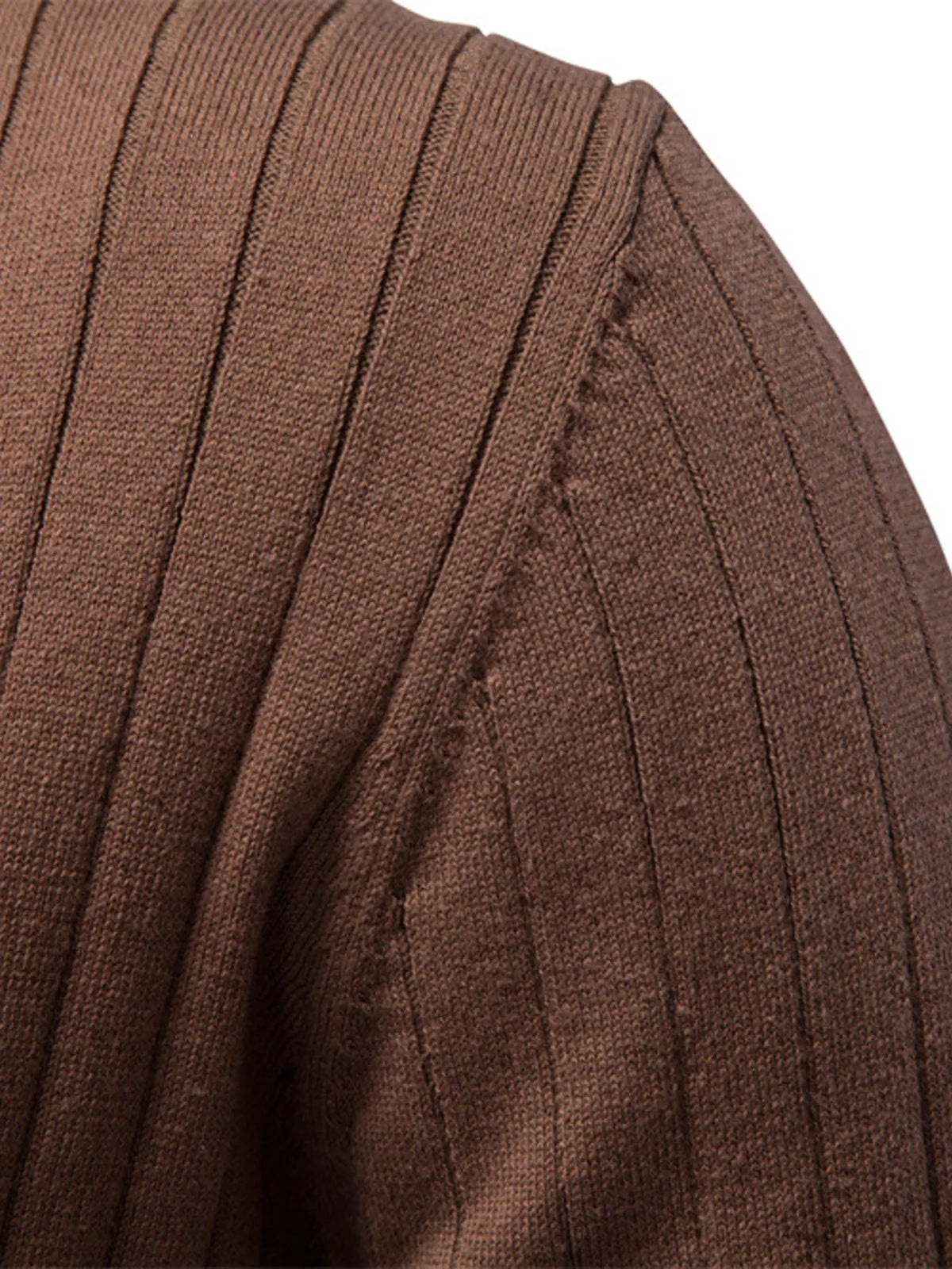 Men's Classic Ribbed Knit Short Sleeve Polo Shirt - Navy Blue