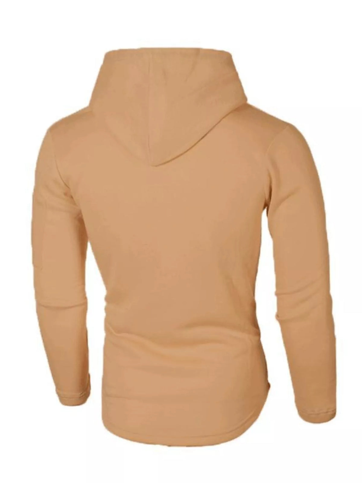 Men's Plus Size Casual Slim Fit Long Sleeve Hoodie - DCDesigns mens casual hoodie product view