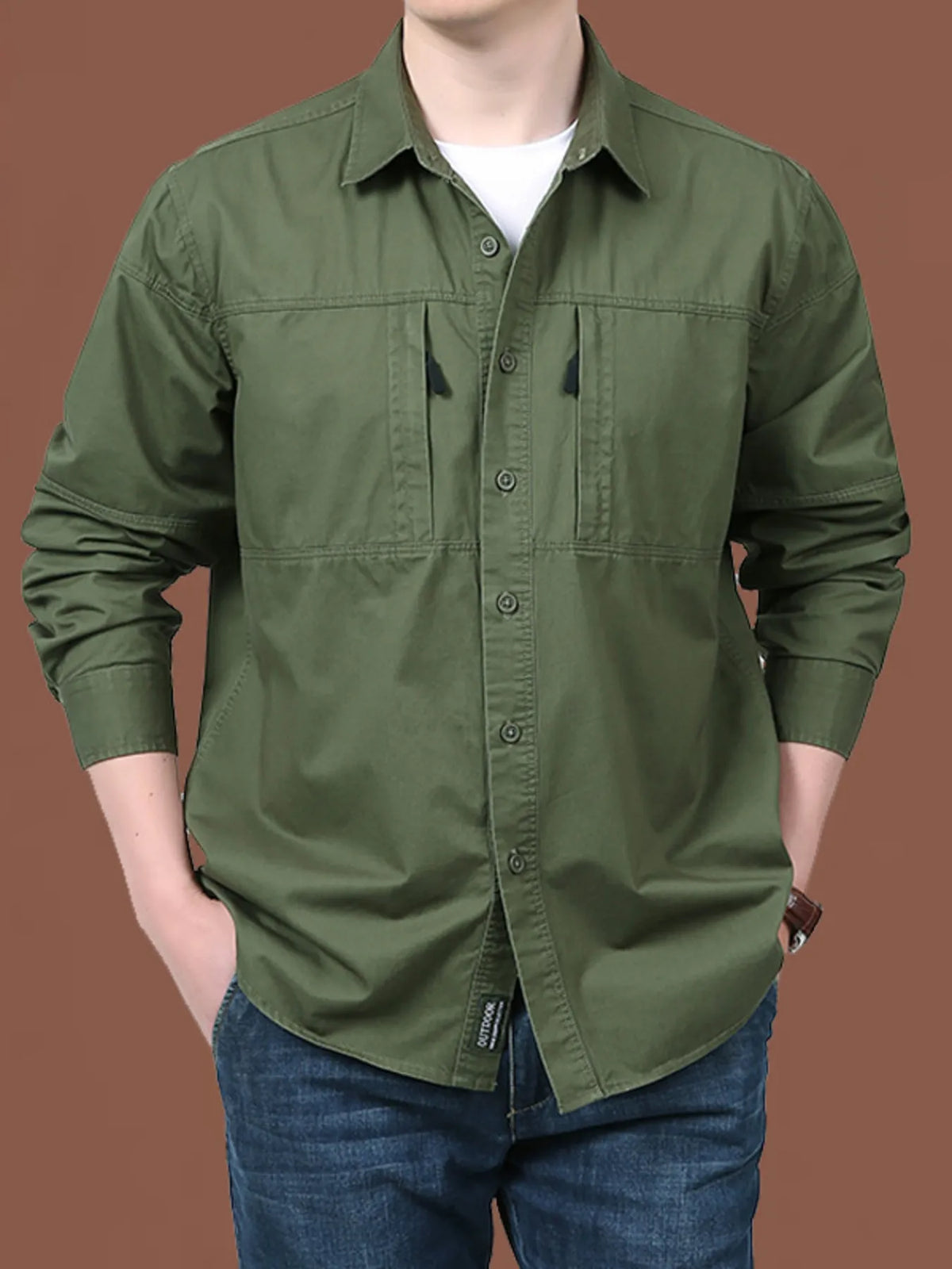 Men's Casual Long Sleeve Shirt | DCDesigns