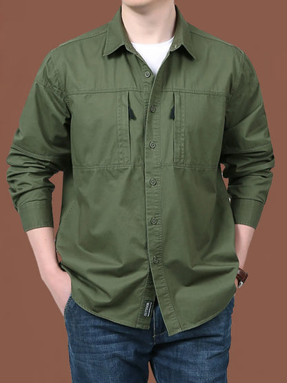 Men's Casual Long Sleeve Shirt | DCDesigns