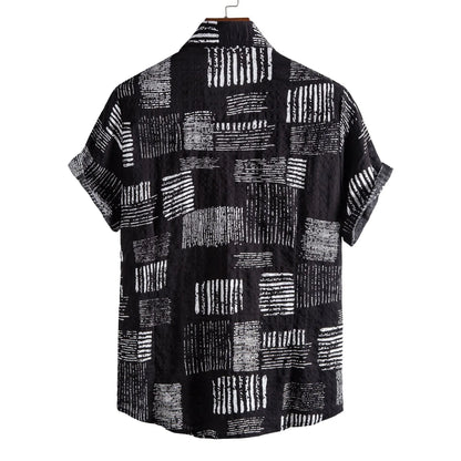Men's Casual Printed Short Sleeve Shirt | DCDesigns
