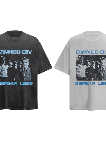 Men's Vintage Graphic Oversized T-Shirt – men's bold Y2K streetwear graphic tee, product image 3