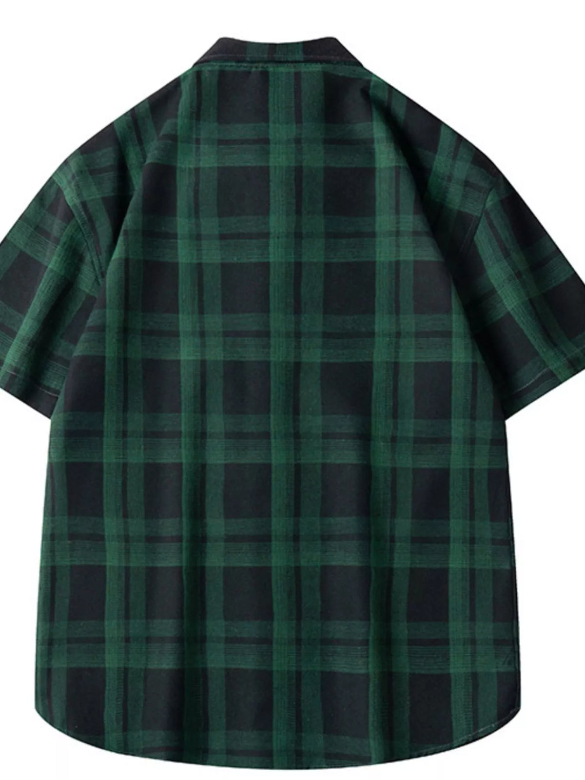 Men's Plaid Loose Fit Short Sleeve Shirt | DCDesigns